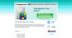 Desktop Screenshot of mydefragmenter.com